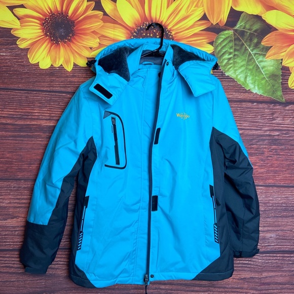 🎉ON SALE🎉⚡️Wantdo Womens Waterproof Winter Warm Coat/ Hood Rain Coat Fleeced⚡️ - Picture 1 of 6